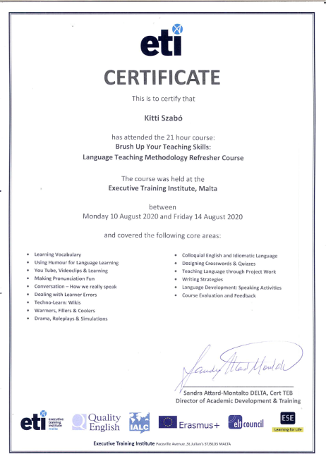 Erasmus élménybeszámoló - Szabó Kitti